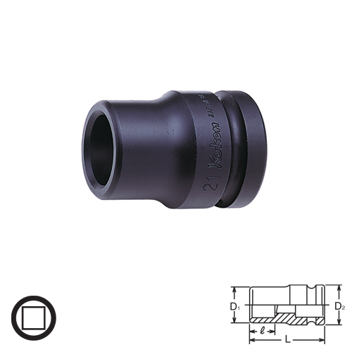 KOKEN 18317M-17.5 ลูกบ๊อกลม ถอดล้อหลัง รถบรรทุก 1นิ้ว-4P-17.5mm