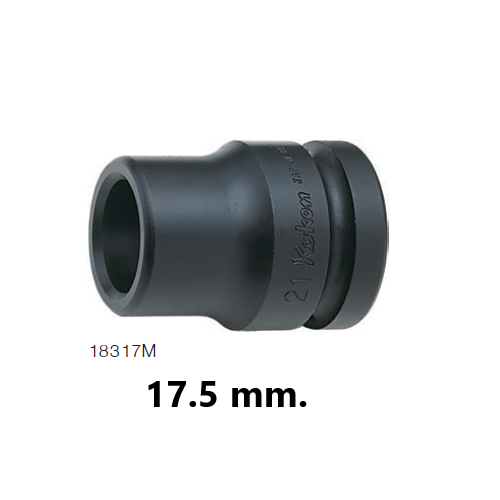 SKI - สกี จำหน่ายสินค้าหลากหลาย และคุณภาพดี | KOKEN 18317M-17.5 ลูกบ๊อกลม ถอดล้อหลัง รถบรรทุก 1นิ้ว-4P-17.5mm