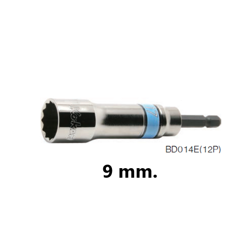 KOKEN BD014E-9 บ๊อกยาว 12P - 9mm. ใช้กับไขควงไฟฟ้าแกน 1/4นิ้ว