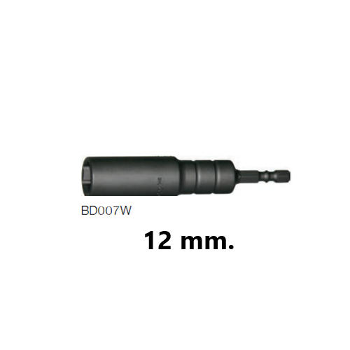 SKI - สกี จำหน่ายสินค้าหลากหลาย และคุณภาพดี | KOKEN BD007W-12 บ๊อกซ์แกน ยาว 6P ใช้กับไขควงไฟฟ้า ขนาดแกน 1/4นิ้ว12mm