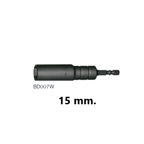 SKI - สกี จำหน่ายสินค้าหลากหลาย และคุณภาพดี | KOKEN BD007W-15 บ๊อกซ์แกน ยาว 6P ใช้กับไขควงไฟฟ้า ขนาดแกน 1/4นิ้ว15mm