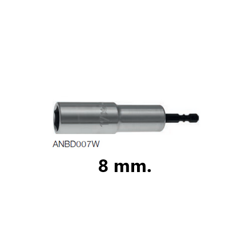 KOKEN ANBD007W-8 บ๊อกซ์แกน ยาว 6P ใช้กับไขควงไฟฟ้า ขนาดแกน 1/4นิ้ว8mm