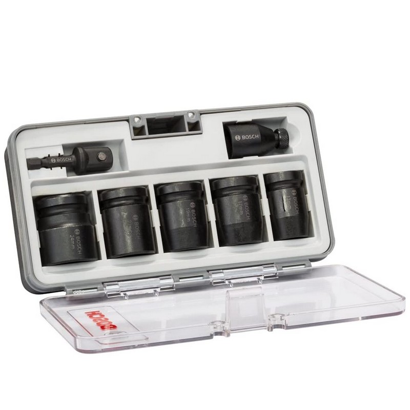 BOSCH ลูกบ๊อกลม 7 ชุด แกน 1/4นิ้ว #2608551029