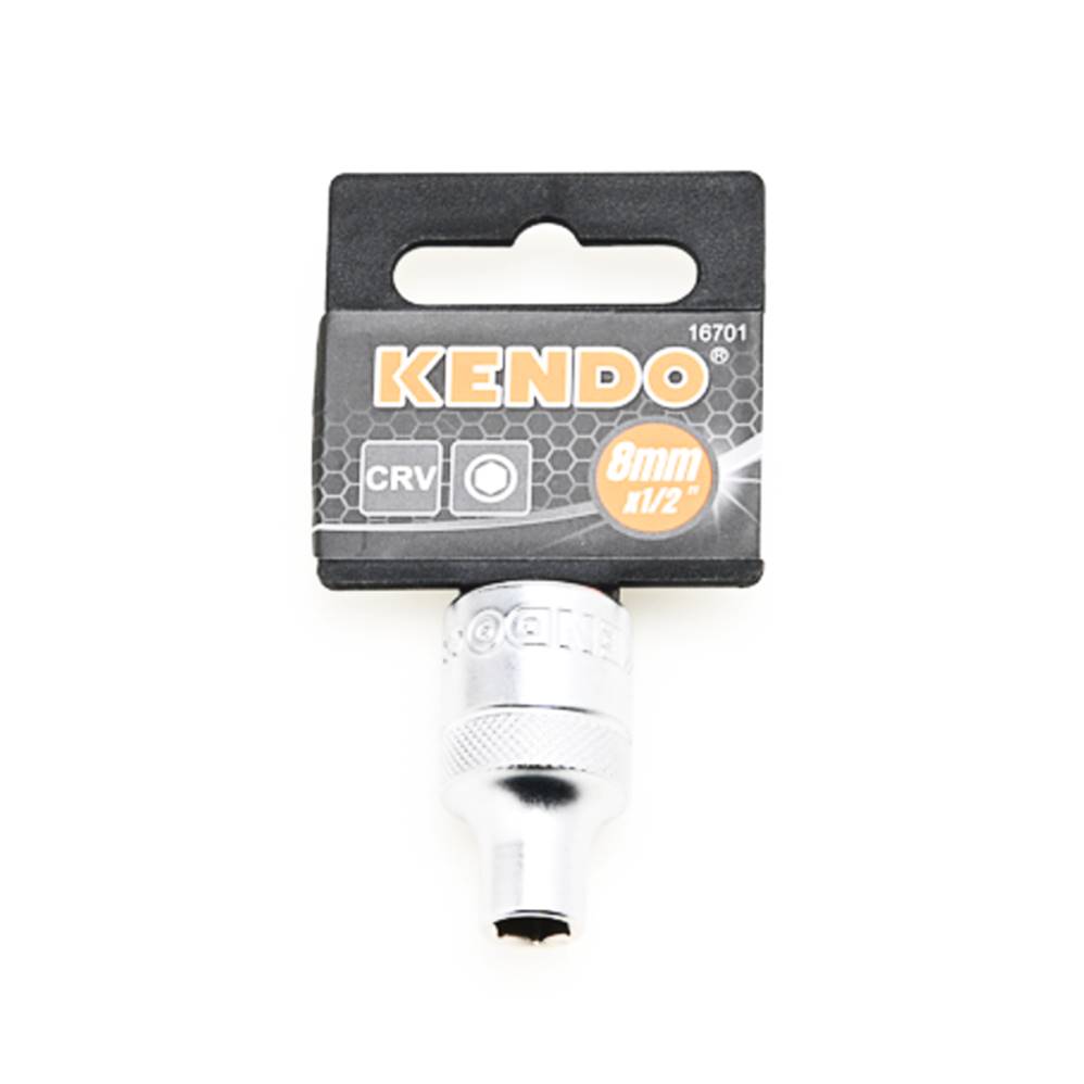 KENDO 16701 ลูกบ๊อกซ์ รู 1/2นิ้ว-6P-8mm.