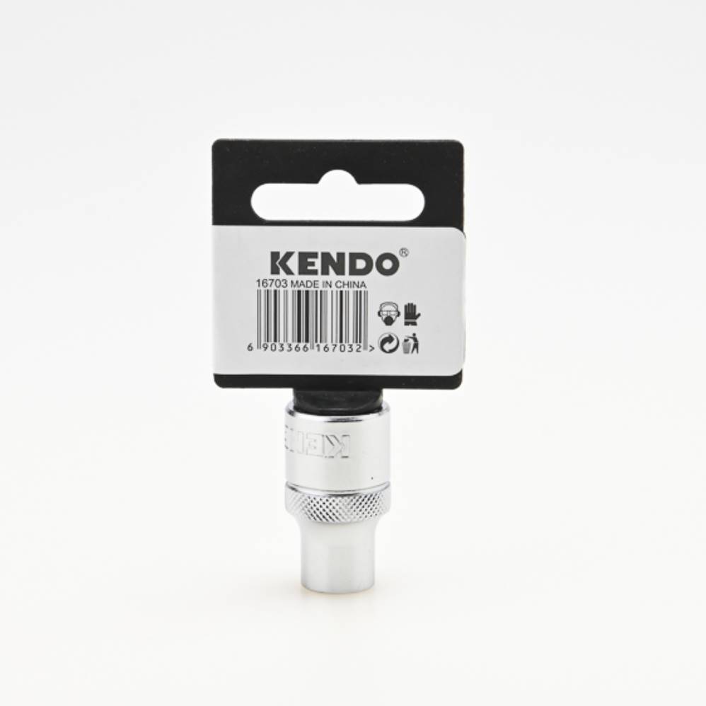 KENDO 16703 ลูกบ๊อกซ์ รู 1/2นิ้ว-6P-10mm.