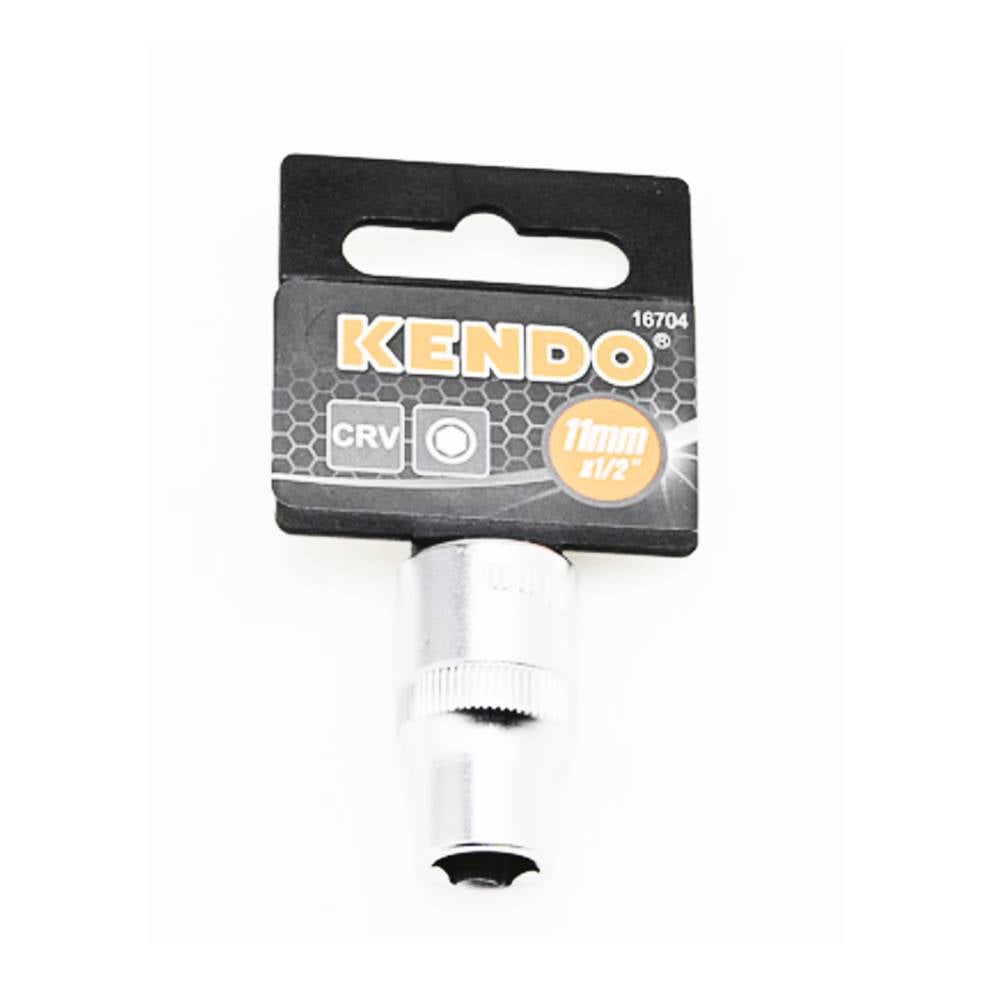 KENDO 16704 ลูกบ๊อกซ์ รู 1/2นิ้ว-6P-11mm.