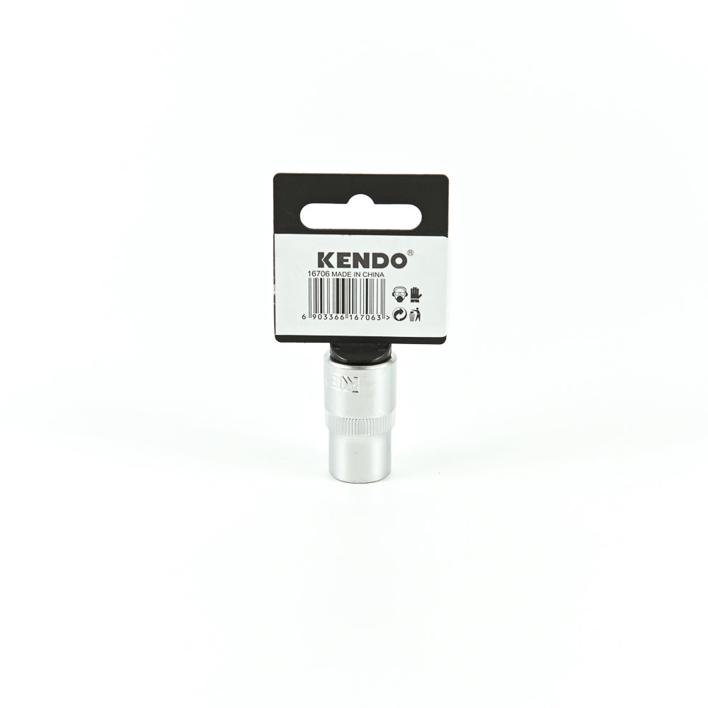 KENDO 16706 ลูกบ๊อกซ์ รู 1/2นิ้ว-6P-13mm.