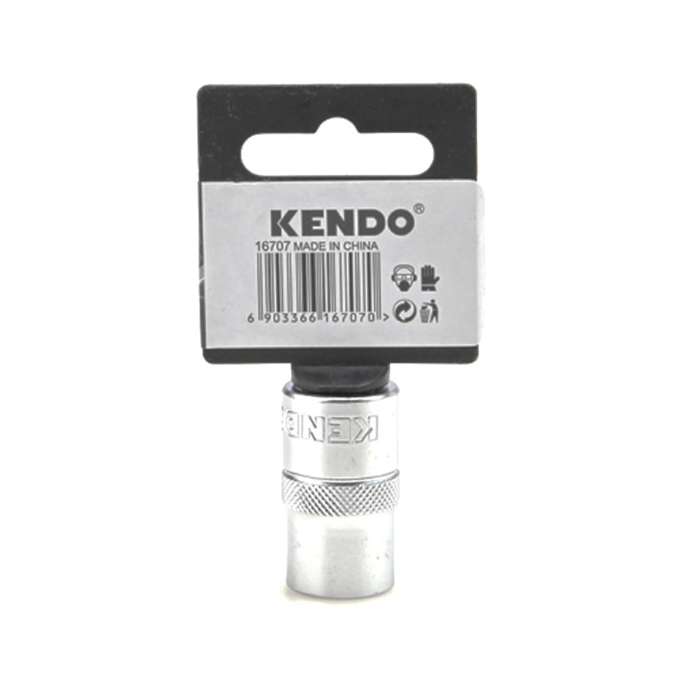 KENDO 16708 ลูกบ๊อกซ์ รู 1/2นิ้ว-6P-15mm.