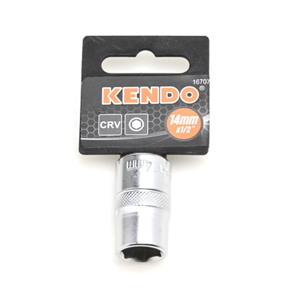 KENDO 16708 ลูกบ๊อกซ์ รู 1/2นิ้ว-6P-15mm.