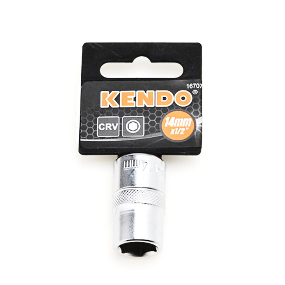 KENDO 16710 ลูกบ๊อกซ์ รู 1/2นิ้ว-6P-17mm.