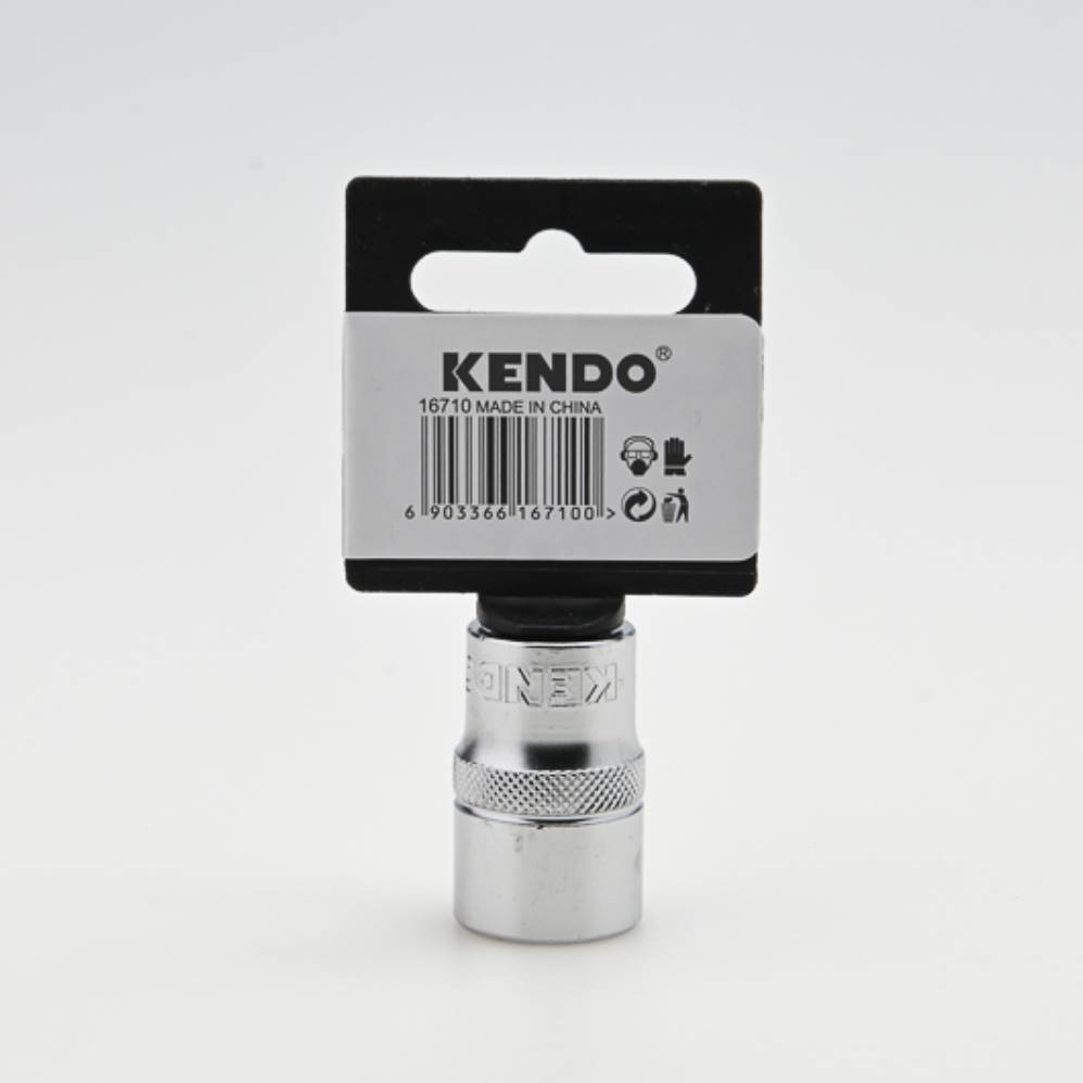 KENDO 16712 ลูกบ๊อกซ์ รู 1/2นิ้ว-6P-19mm.