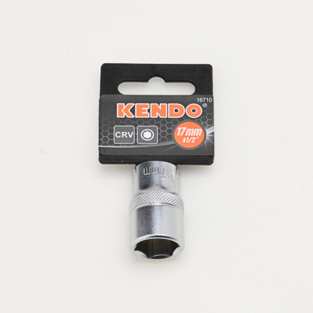 KENDO 16712 ลูกบ๊อกซ์ รู 1/2นิ้ว-6P-19mm.
