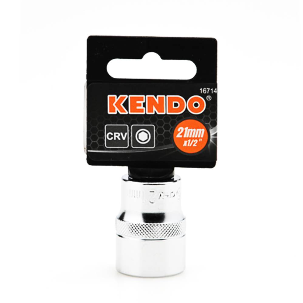 KENDO 16716 ลูกบ๊อกซ์ รู 1/2นิ้ว-6P-23mm.
