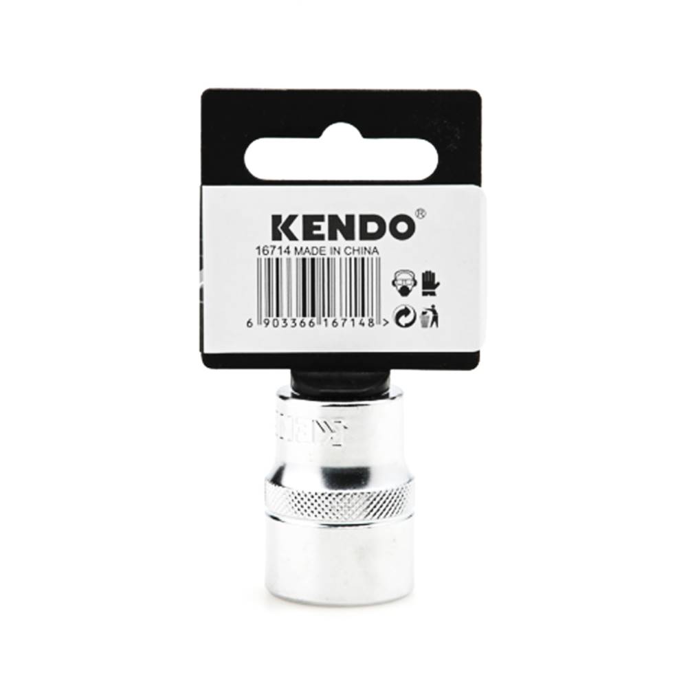 KENDO 16716 ลูกบ๊อกซ์ รู 1/2นิ้ว-6P-23mm.