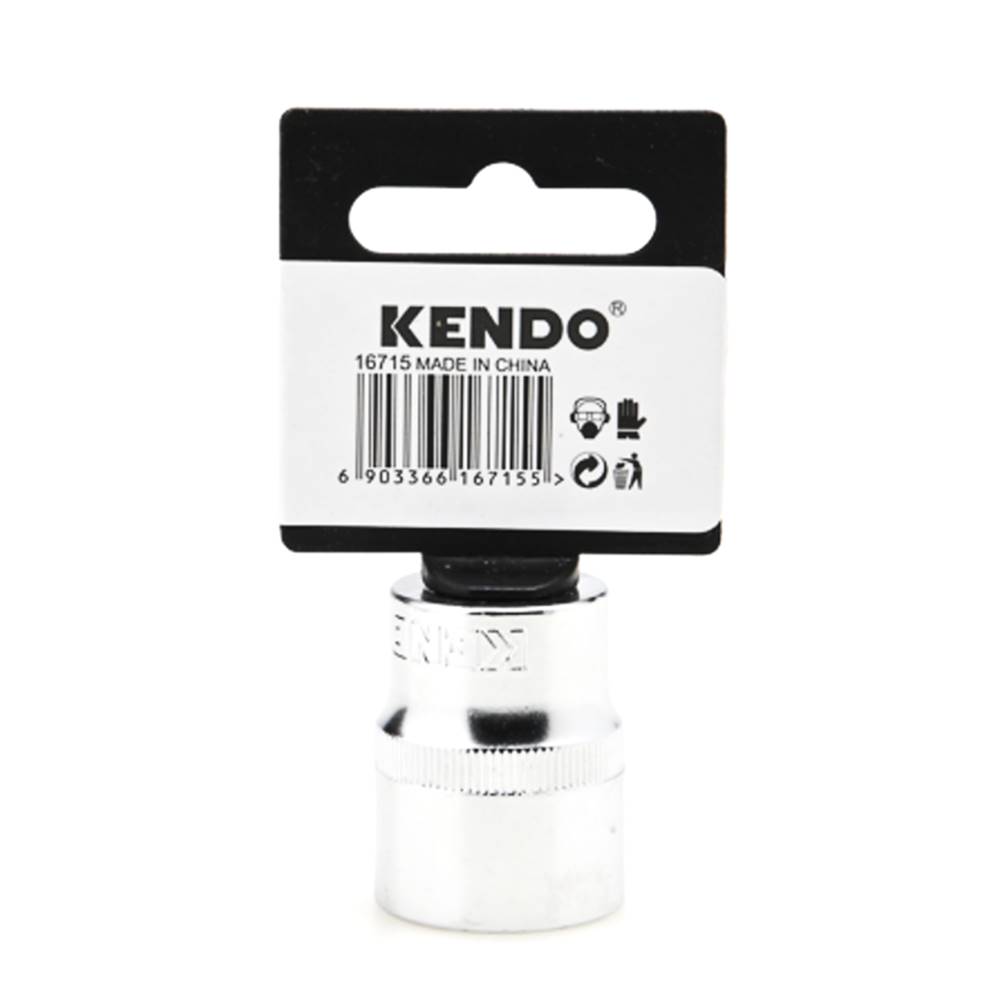 KENDO 16717 ลูกบ๊อกซ์ รู 1/2นิ้ว-6P-24mm.