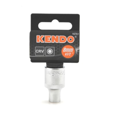 KENDO 16761 ลูกบ๊อกซ์ รู 1/2นิ้ว-12P-8mm.