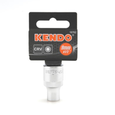 KENDO 16762 ลูกบ๊อกซ์ รู 1/2นิ้ว-12P-9mm.