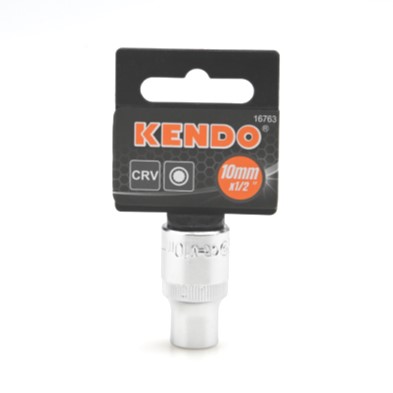 KENDO 16763 ลูกบ๊อกซ์ รู 1/2นิ้ว-12P-10mm.