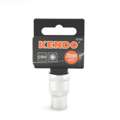 KENDO 16764 ลูกบ๊อกซ์ รู 1/2นิ้ว-12P-11mm.