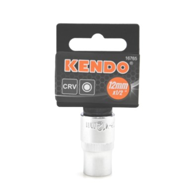 KENDO 16765 ลูกบ๊อกซ์ รู 1/2นิ้ว-12P-12mm.