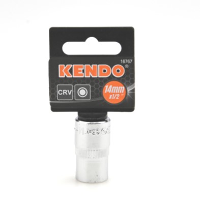 KENDO 16767 ลูกบ๊อกซ์ รู 1/2นิ้ว-12P-14mm.