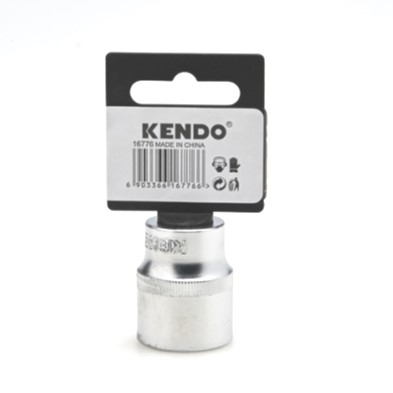 KENDO 16776 ลูกบ๊อกซ์ รู 1/2นิ้ว-12P-23mm.