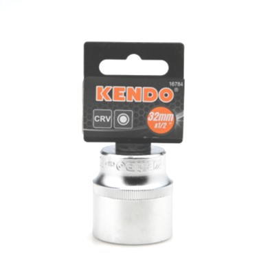 KENDO 16784 ลูกบ๊อกซ์ รู 1/2นิ้ว-12P-32mm.