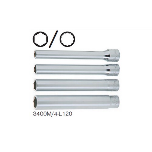 SKI - สกี จำหน่ายสินค้าหลากหลาย และคุณภาพดี | KOKEN 3300M/4 ลูกบ๊อกซ์ ยาวพิเศษ 6P (มิล) ขนาด 3/8นิ้ว ชุด 4 ชิ้น ในซองพลาสติก