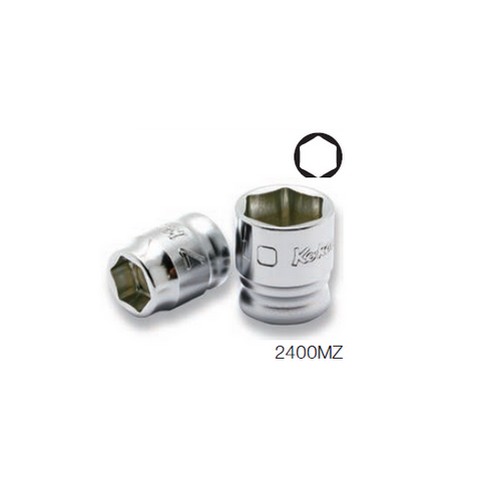 KOKEN 2400MZ-6 ลูกบ๊อกซ์ รุ่นแชด สั้น 6P(มิล) ขนาด 1/4นิ้ว-6