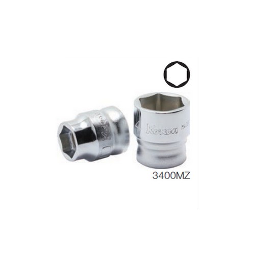KOKEN 3400MZ ลูกบ๊อกซ์ รุ่นแชด สั้น 6P(มิล) ขนาด 3/8นิ้ว-21