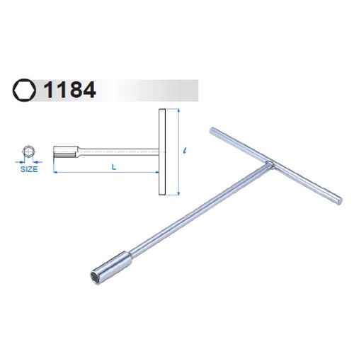 SKI - สกี จำหน่ายสินค้าหลากหลาย และคุณภาพดี | KINGTONY 1184 บ๊อกตัว T ยาว คอลึก 12 mm. (118412m)