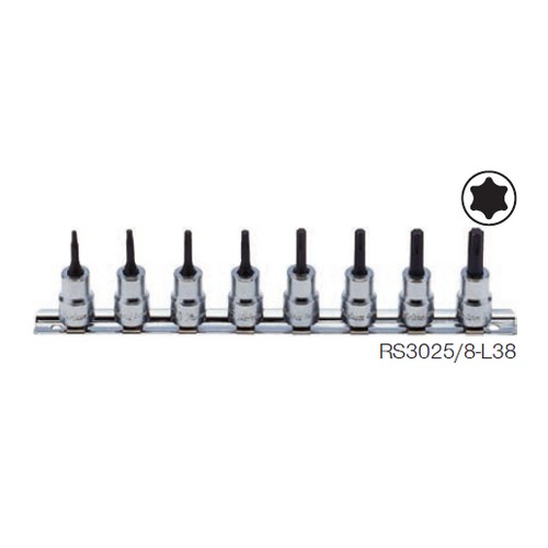 SKI - สกี จำหน่ายสินค้าหลากหลาย และคุณภาพดี | KOKEN RS3025/8-L38 ชุดบ๊อกซ์เดือยโผล่ ท๊อกซ์ 8 ชิ้น ขนาด 3/8นิ้ว ยาว 38mm.