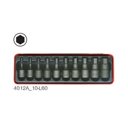 SKI - สกี จำหน่ายสินค้าหลากหลาย และคุณภาพดี | KOKEN 4012A/10-L60 ชุดเดือยโผล่ 10 ชิ้น (หุล) ในกล่องเหล็ก