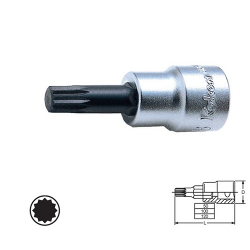 KOKEN 3020-38-M8 บ๊อกเดือยโผล่ 12แฉก 3/8นิ้ว