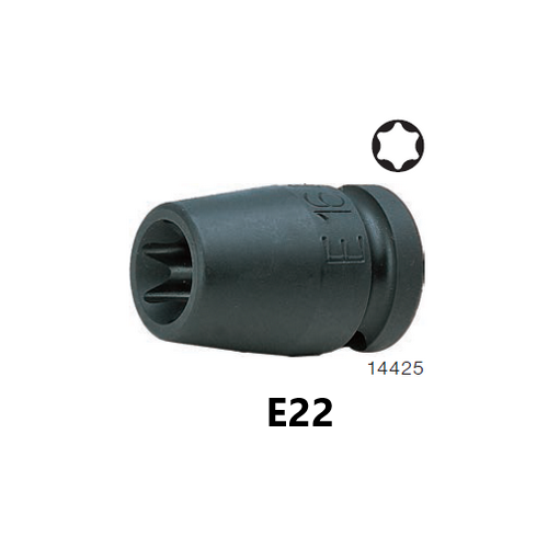 KOKEN 14425-E22 ลูกบ๊อกลมสั้น ท๊อก 1/2นิ้ว-40-E22
