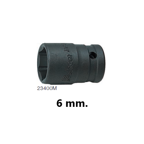 SKI - สกี จำหน่ายสินค้าหลากหลาย และคุณภาพดี | KOKEN 23400M-6 ลูกบ๊อกอินดัสเตรียล 3/8นิ้ว-6P-6mm.