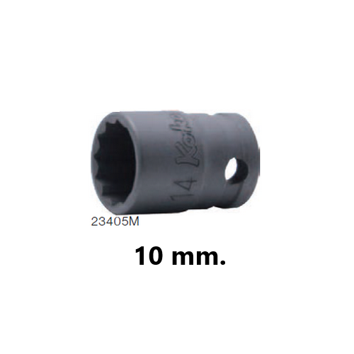 KOKEN 23405M-10 ลูกบ๊อกอินดัสเตรียล 3/8นิ้ว-12P-10mm.