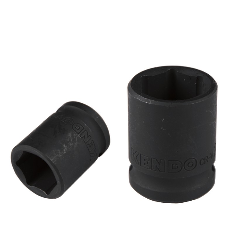KENDO 16956 ลูกบ๊อกลมสั้น(มิล)1/2นิ้ว-6P-23mm.