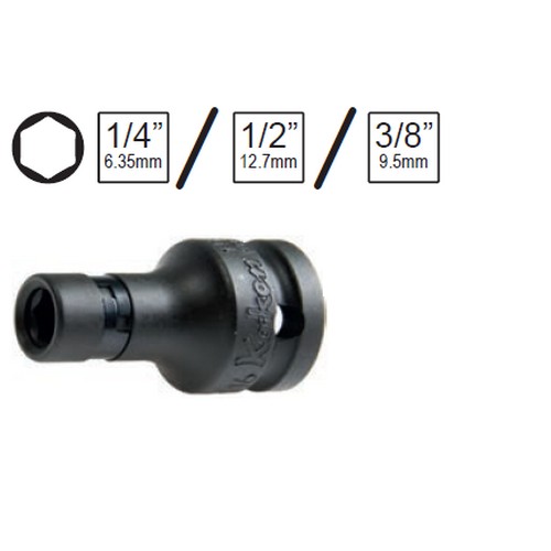 SKI - สกี จำหน่ายสินค้าหลากหลาย และคุณภาพดี | KOKEN 12137E ลูกบ๊อกลมจับดอกไขควง แกน 1/4นิ้ว ขนาด 12มม.