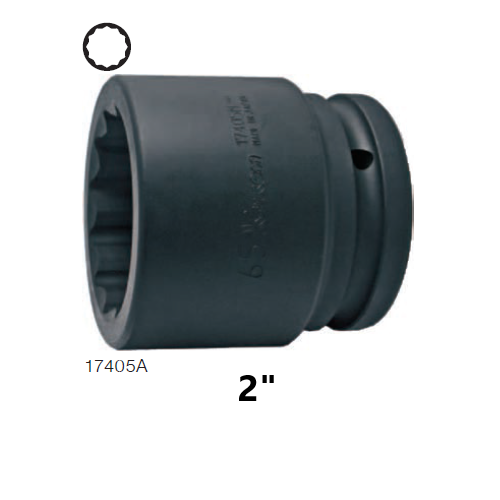 KOKEN 17405A-2 ลูกบ๊อกลมสั้น 1.1/2นิ้ว-12P-2นิ้ว