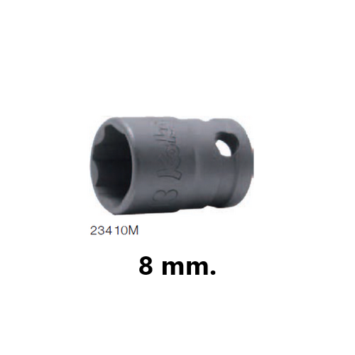 KOKEN 23410M-8 ลูกบ๊อกอินดัสเตรียล สั้น ถนอมมุมน๊อต 3/8นิ้ว-8