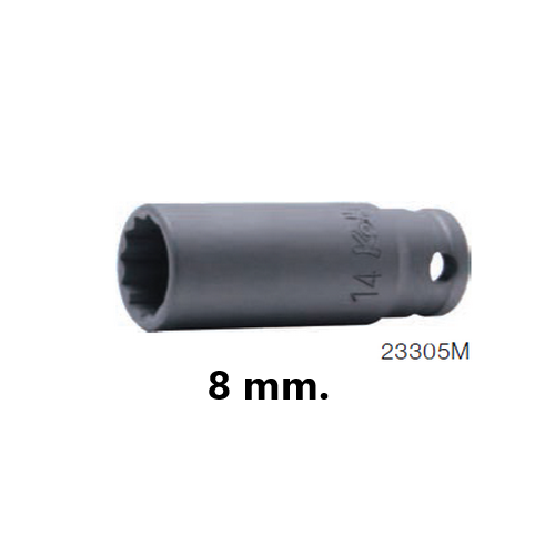 KOKEN 23305M-8 ลูกบ๊อกอินดัสเตรียล ยาว 3/8นิ้ว-12P-8mm.