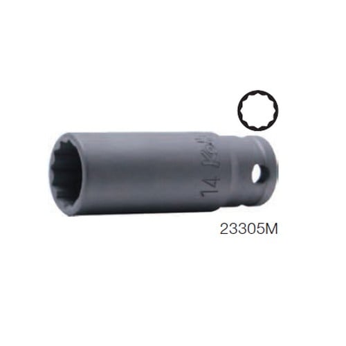 SKI - สกี จำหน่ายสินค้าหลากหลาย และคุณภาพดี | KOKEN 23305M-10 ลูกบ๊อกอินดัสเตรียล ยาว 3/8นิ้ว-12P-10mm.