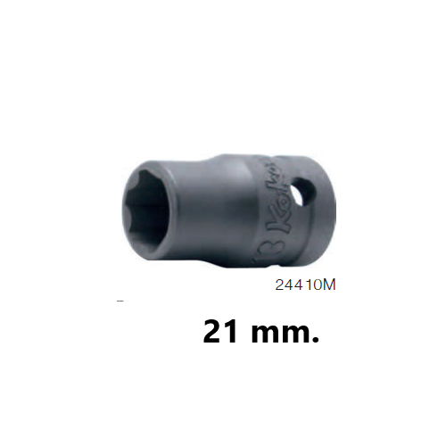 SKI - สกี จำหน่ายสินค้าหลากหลาย และคุณภาพดี | KOKEN 24410M-21 ลูกบ๊อกอินดัสเตรียล สั้น ถนอมมุมน๊อต 1/2นิ้ว-21