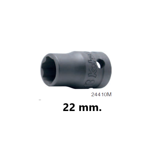 KOKEN 24410M-22 ลูกบ๊อกอินดัสเตรียล สั้น ถนอมมุมน๊อต 1/2นิ้ว-22