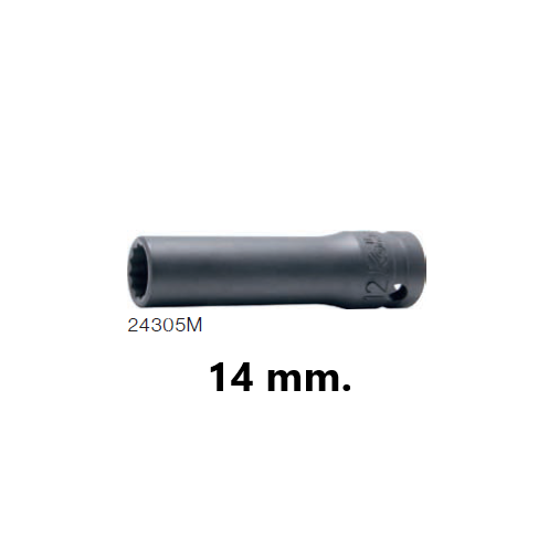 SKI - สกี จำหน่ายสินค้าหลากหลาย และคุณภาพดี | KOKEN 24305M-14 ลูกบ๊อกอินดัสเตรียล ยาว 1/2นิ้ว-12P-14mm