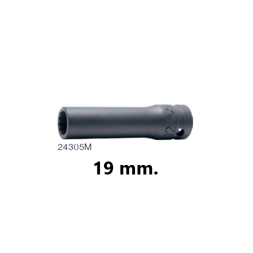 SKI - สกี จำหน่ายสินค้าหลากหลาย และคุณภาพดี | KOKEN 24305M-19 ลูกบ๊อกอินดัสเตรียล ยาว 1/2นิ้ว-12P-19mm