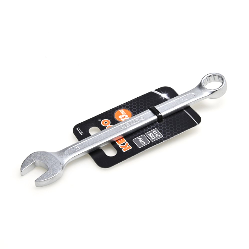 KENDO 15313  แหวนข้างปากตาย 13mm (ชุบโครเมียม)