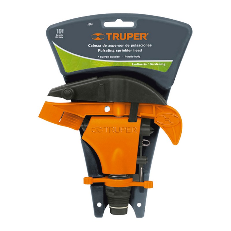 SKI - สกี จำหน่ายสินค้าหลากหลาย และคุณภาพดี | TRUPER 10333 สปริงเกอร์พ่นน้ำเป็นจังหวะ พลาสติก 1 หัว (ASP-P) (ราคาต่ออัน ,ในกล่องบรรจุ 6 อัน)