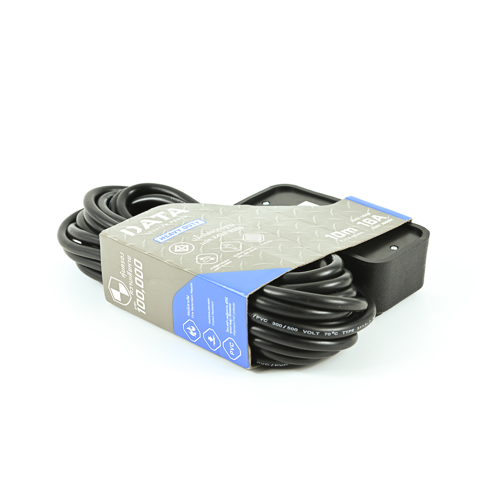 DATA HD9 ปลั๊กยาง สายไฟ VCT 3 x 1.5 10 เมตร 16A 3500W